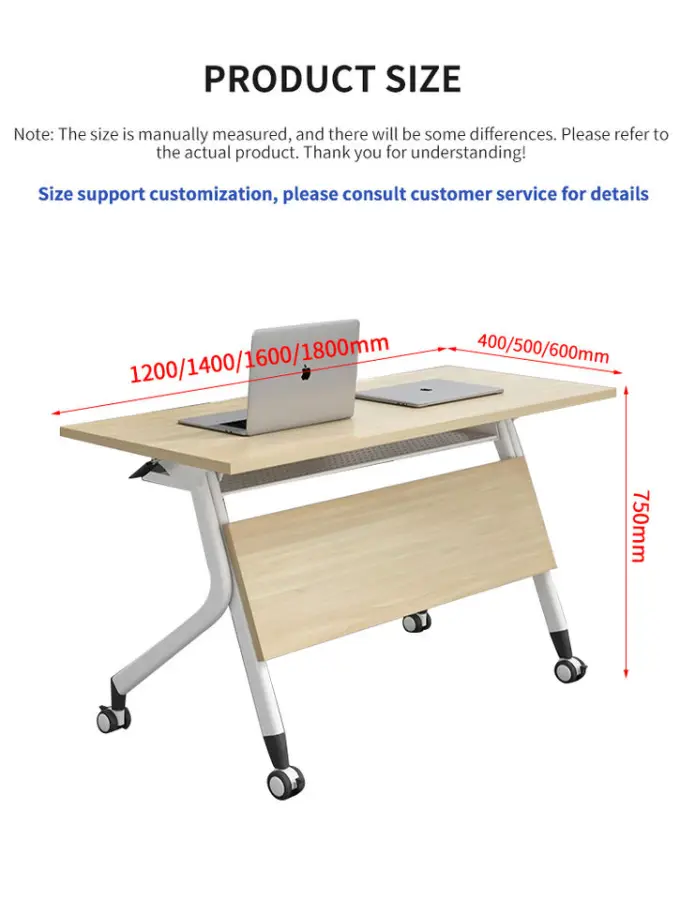Multi-functional Desk Folding Conference Table Training Table and Chair Combination Splicing Desk Modern — image 5