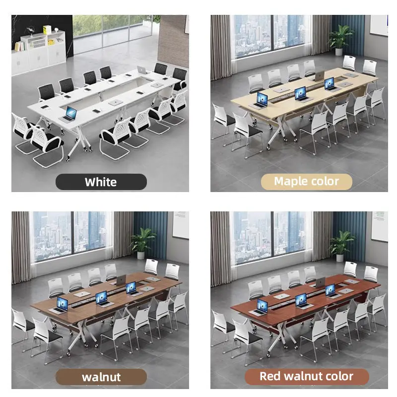 Multi-functional Desk Folding Conference Table Training Table and Chair Combination Splicing Desk Modern — image 6
