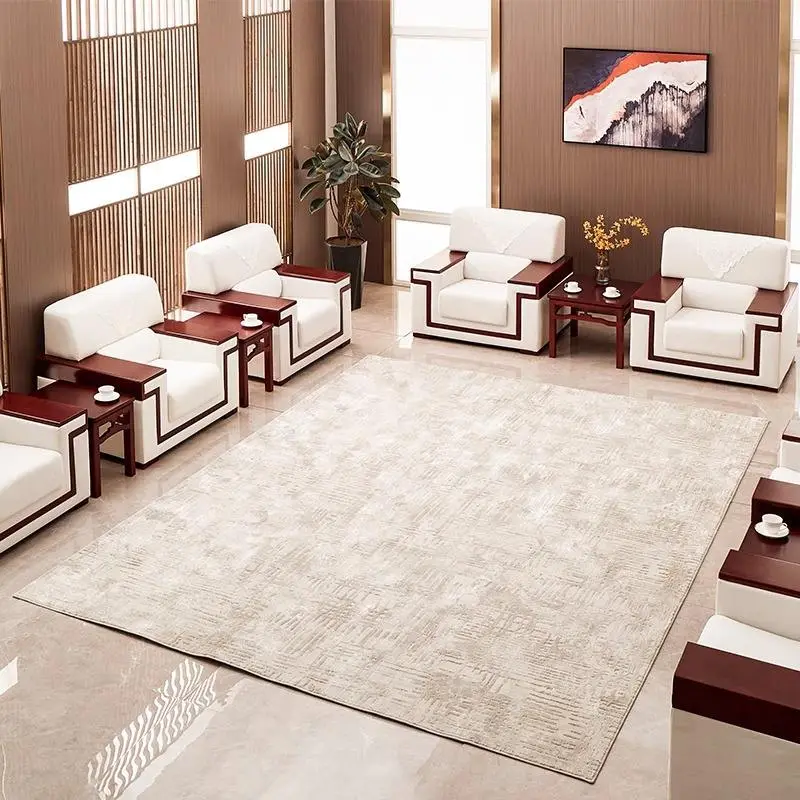 Office Furniture Commercial Modern Reception Sofa Office Couch Leather Office Sofa Set Furniture — image 3