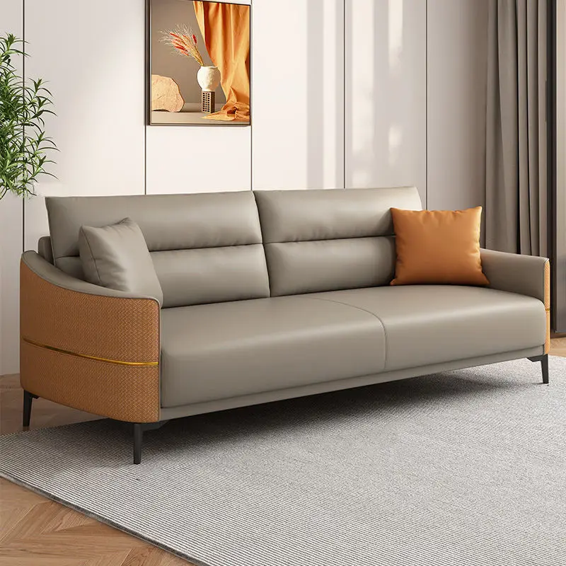Commercial Modern Extendable Modular Leather Reception Sofa Set for Living Room School Hospital Use — image 6