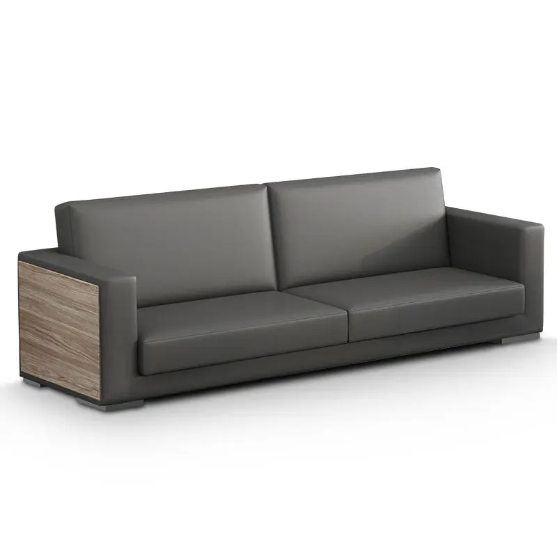 Office Furniture Commercial Modern Reception Sofa Office Couch Leather Office Sofa Set Furniture — image 5