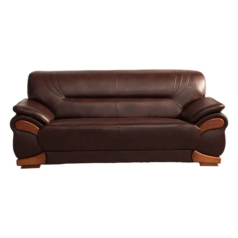 Office Furniture Commercial Modern Reception Sofa Office Couch Leather Office Sofa Set Furniture — image 6