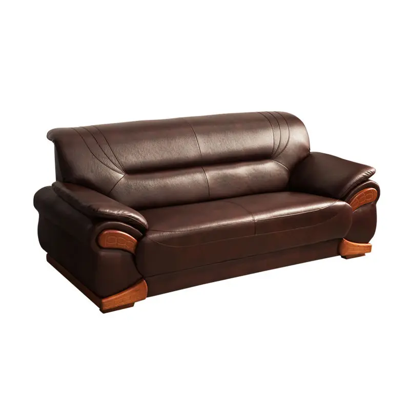 Office Furniture Commercial Modern Reception Sofa Office Couch Leather Office Sofa Set Furniture — image 7