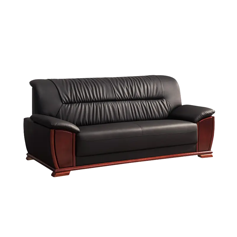Office Furniture Commercial Modern Reception Sofa Office Couch Leather Office Sofa Set Furniture — image 6