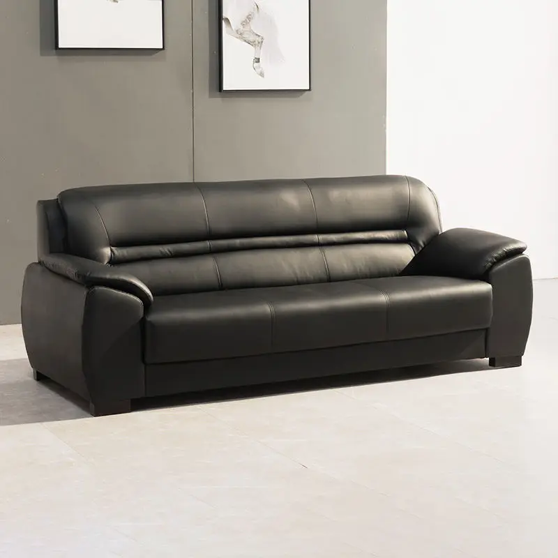 Commercial Modern Extendable Modular Leather Reception Sofa Set for Home Office and Hotel Use — image 3