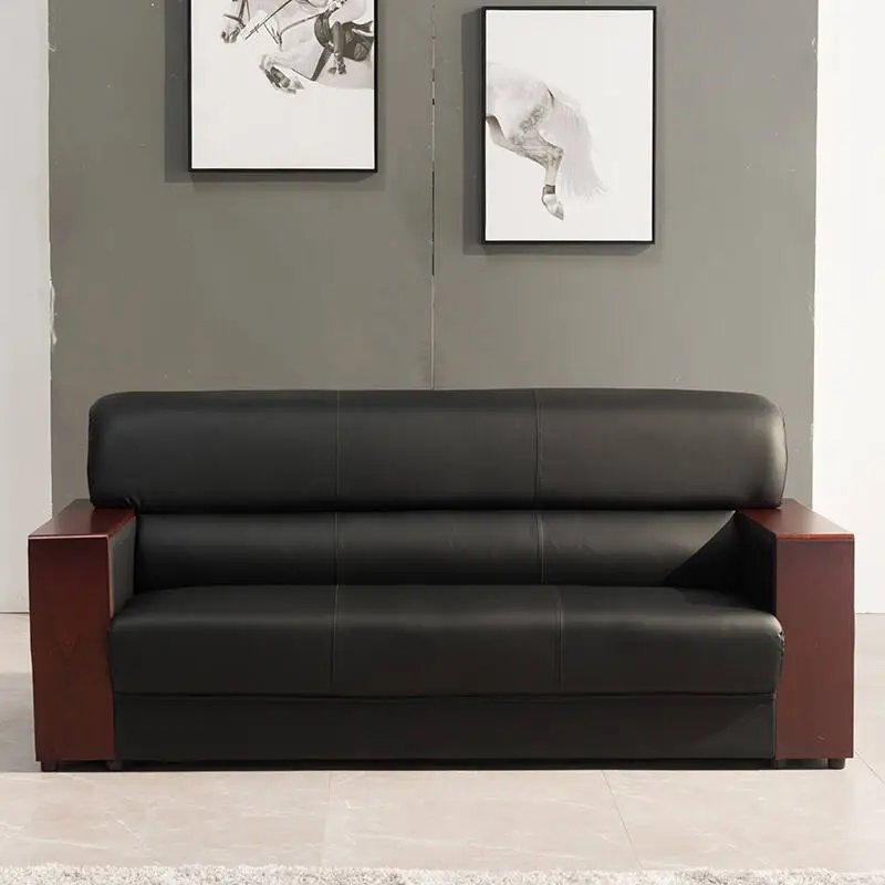 Office Furniture Commercial Modern Reception Sofa Office Couch Leather Office Sofa Set Furniture — image 7