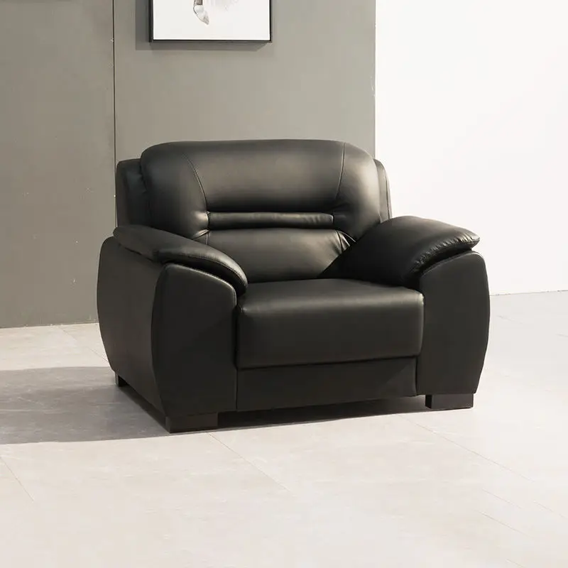 Commercial Modern Extendable Modular Leather Reception Sofa Set for Home Office and Hotel Use — image 4