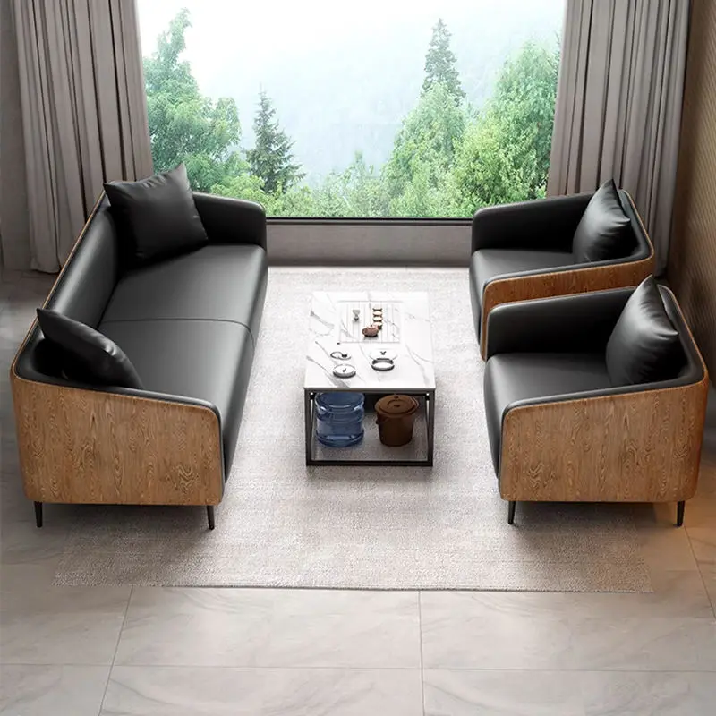 Modern Office Reception Sofa Set Metal Base for Hotels Schools Hospitals Office Furniture — image 5