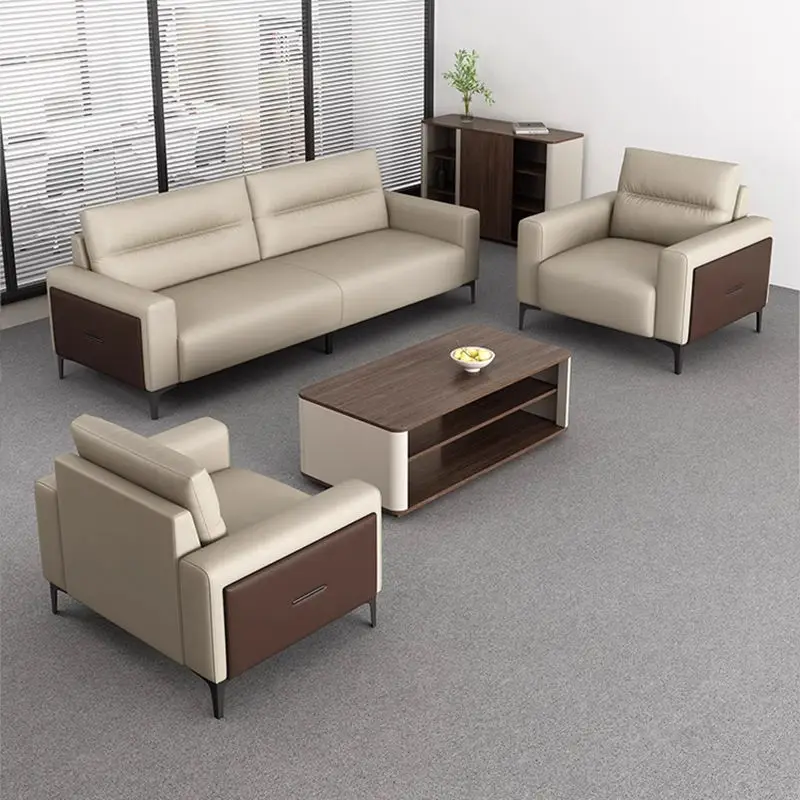 Modern Office Reception Sofa Set Metal Base for Hotels Schools Hospitals Office Furniture — view 1