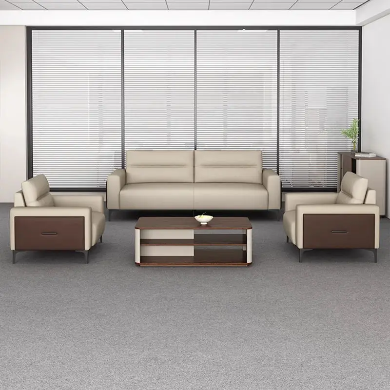 Modern Office Reception Sofa Set Metal Base for Hotels Schools Hospitals Office Furniture — view 2