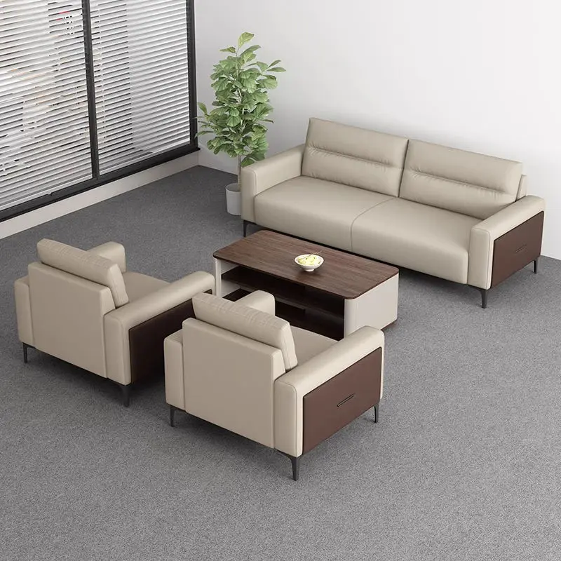Modern Office Reception Sofa Set Metal Base for Hotels Schools Hospitals Office Furniture — view 4