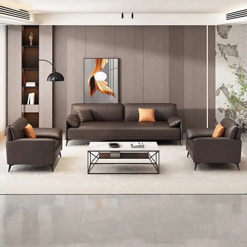 Modern Office Reception Sofa Set Metal Base for Hotels Schools Hospitals Office Furniture — image 4