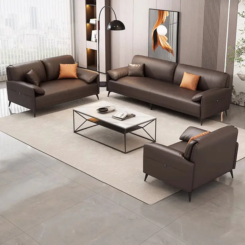 Modern Office Reception Sofa Set Metal Base for Hotels Schools Hospitals Office Furniture — image 6