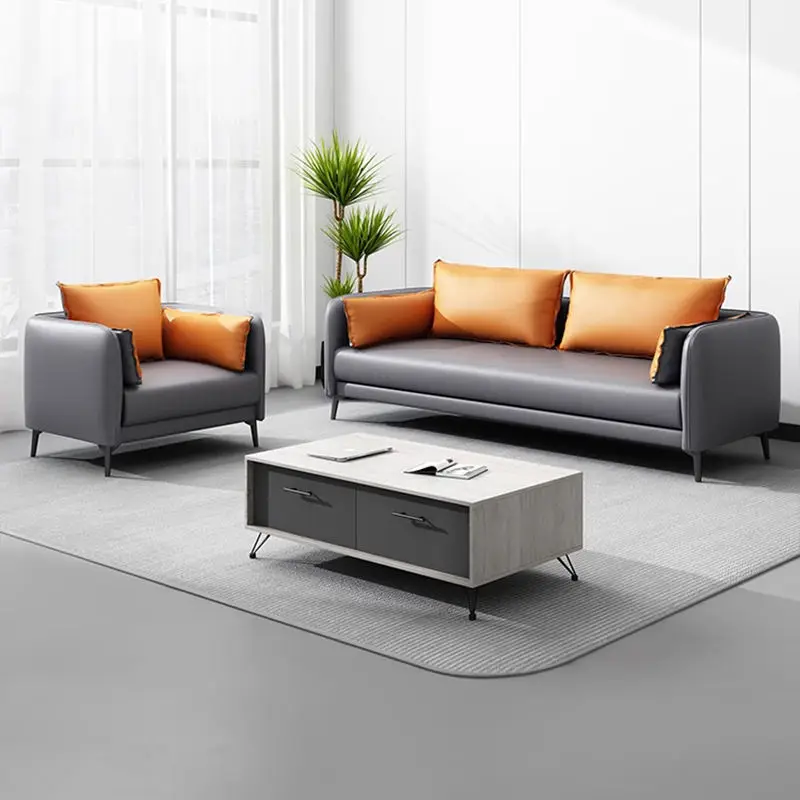 Modern Office Reception Sofa Set Metal Base for Hotels Schools Hospitals Office Furniture — image 5