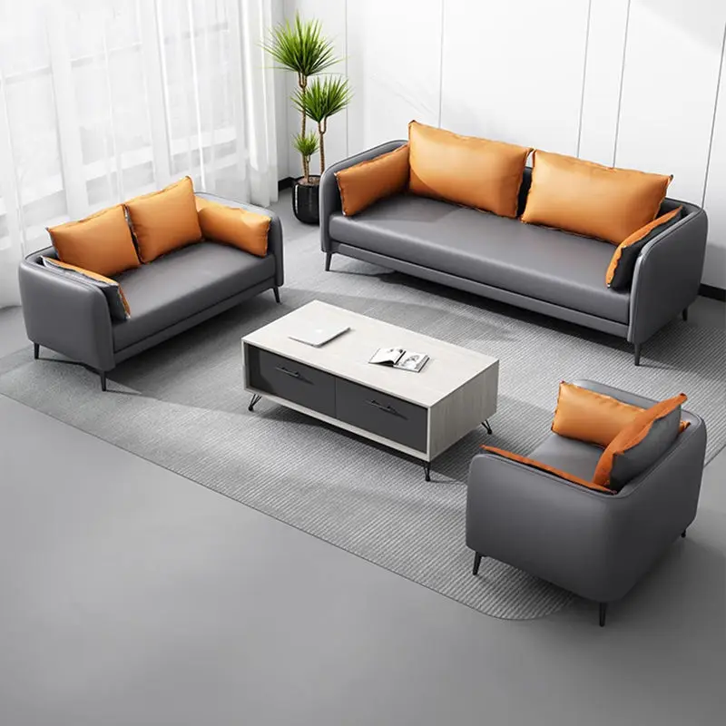 Modern Office Reception Sofa Set Metal Base for Hotels Schools Hospitals Office Furniture — image 6