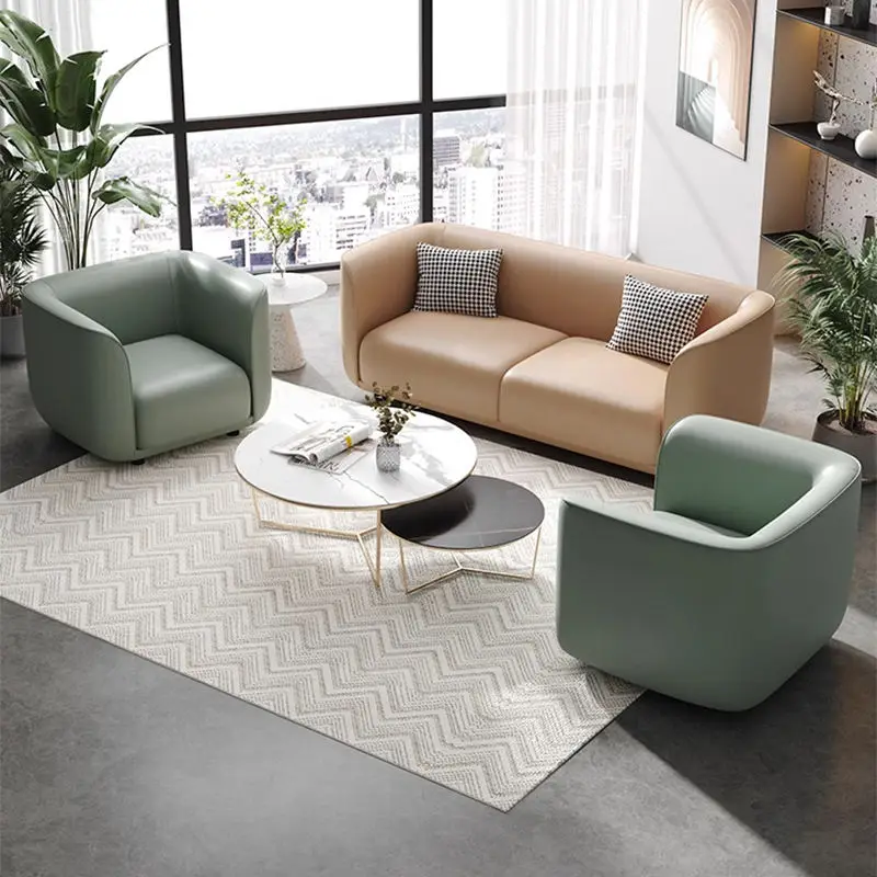 Modern Office Reception Sofa Set Metal Base for Hotels Schools Hospitals Office Furniture — view 1