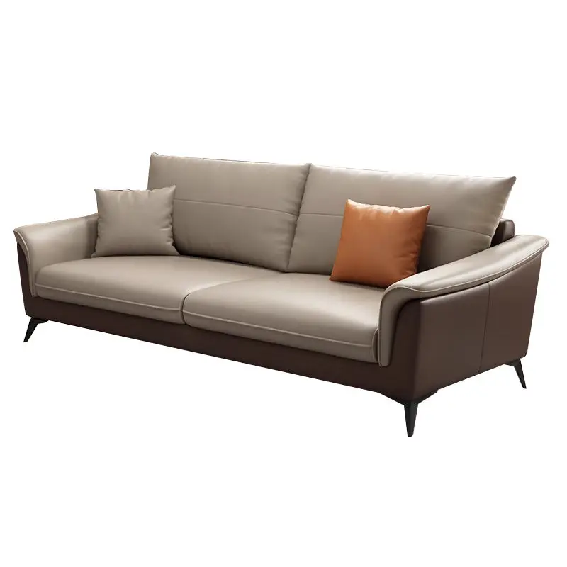Modern Leather Extendable Office Reception Sofa Set with Metal Base for Hotels Schools Hospitals Outdoor Use — image 7