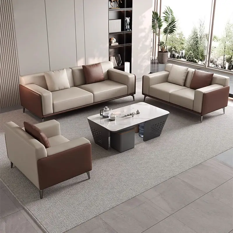 Modern Office Reception Sofa Set Metal Base for Hotels Schools Hospitals Office Furniture — view 1