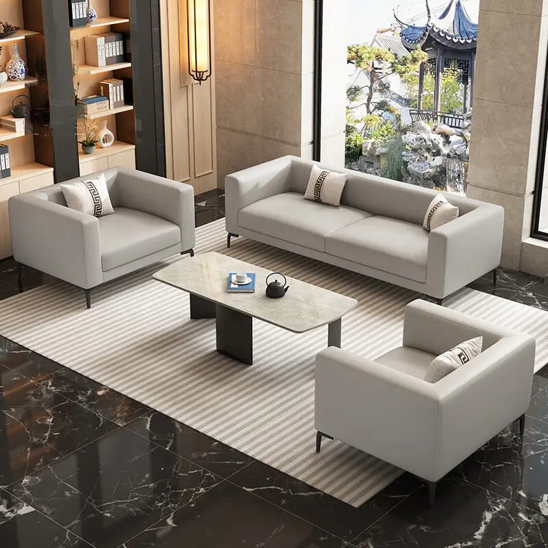 Modern Office Reception Sofa Set Metal Base for Hotels Schools Hospitals Office Furniture — view 1