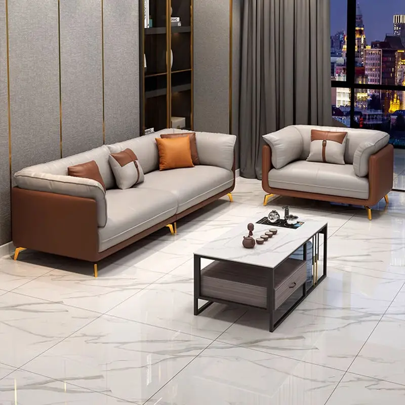 Modern Office Reception Sofa Set Metal Base for Hotels Schools Hospitals Office Furniture — image 5