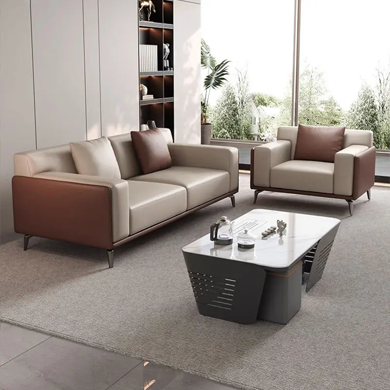 Modern Office Reception Sofa Set Metal Base for Hotels Schools Hospitals Office Furniture — image 5