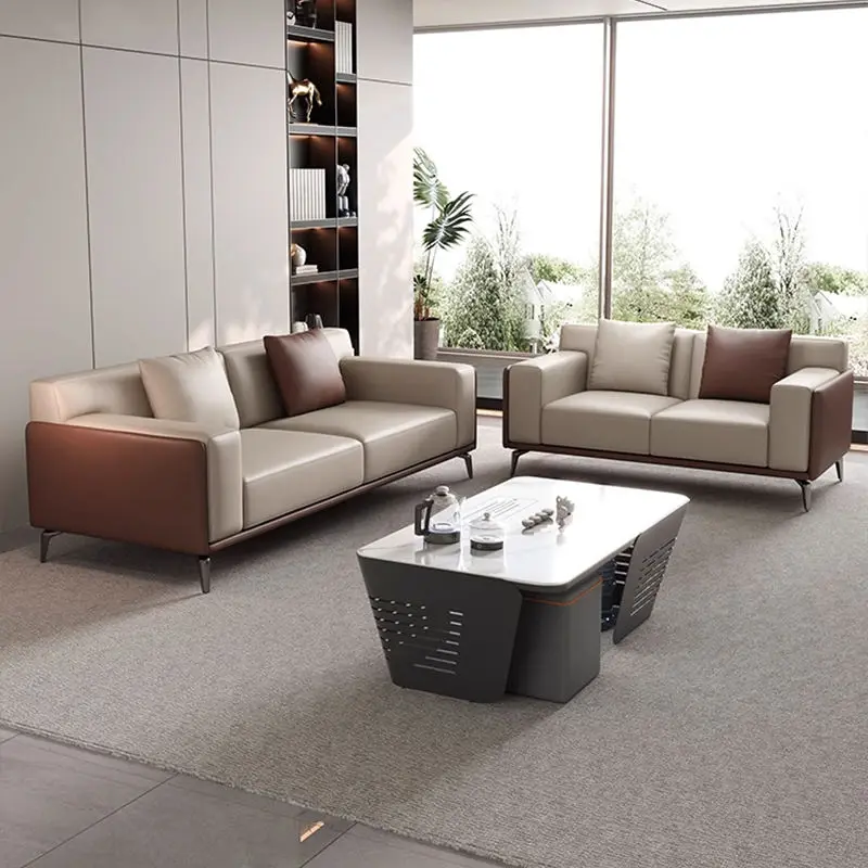 Modern Office Reception Sofa Set Metal Base for Hotels Schools Hospitals Office Furniture — image 6