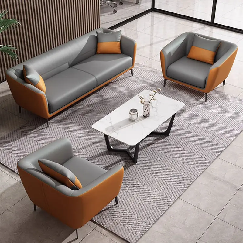 Modern Office Reception Sofa Set Metal Base for Hotels Schools Hospitals Office Furniture — view 1