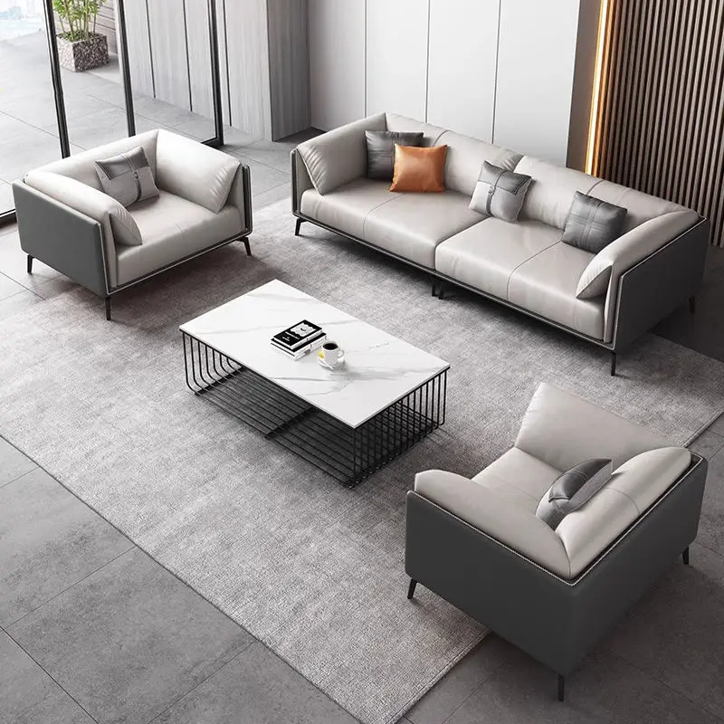 Modern Office Reception Sofa Set Metal Base for Hotels Schools Hospitals Office Furniture — view 1