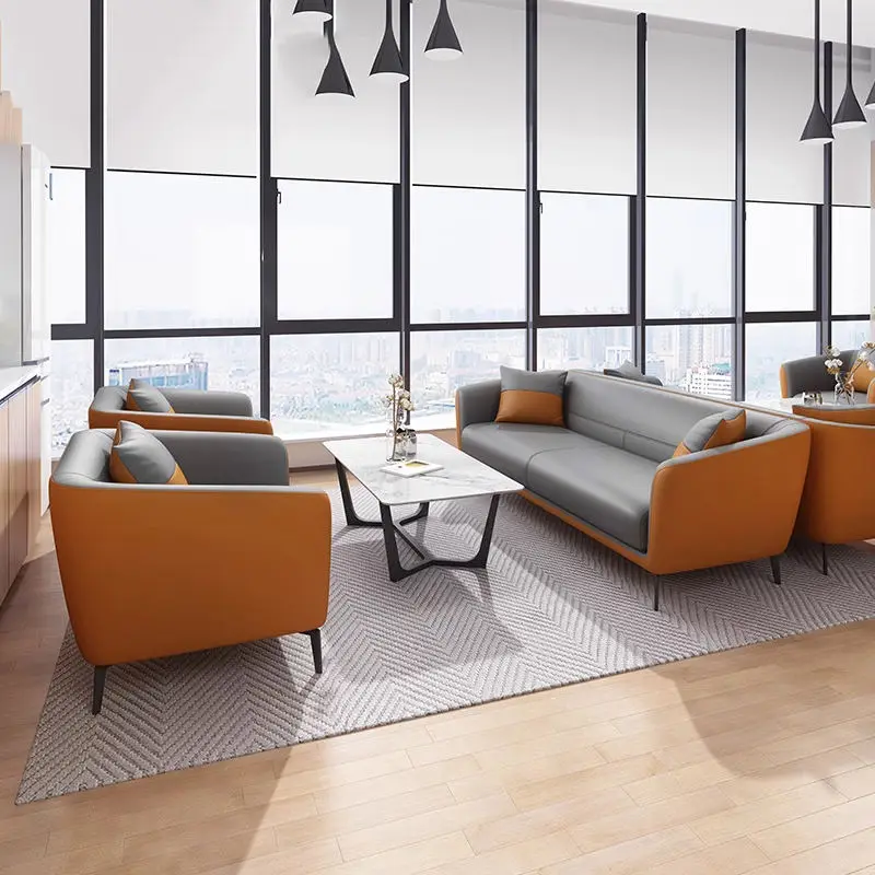 Modern Office Reception Sofa Set Metal Base for Hotels Schools Hospitals Office Furniture — image 5