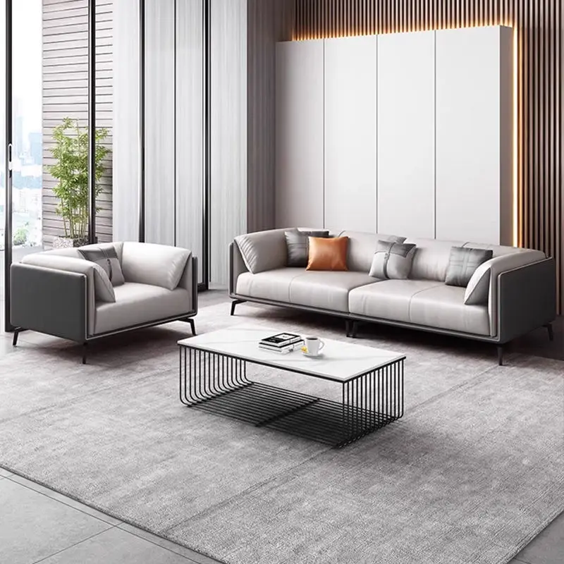 Modern Office Reception Sofa Set Metal Base for Hotels Schools Hospitals Office Furniture — image 6