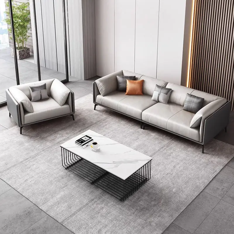 Modern Office Reception Sofa Set Metal Base for Hotels Schools Hospitals Office Furniture — image 7