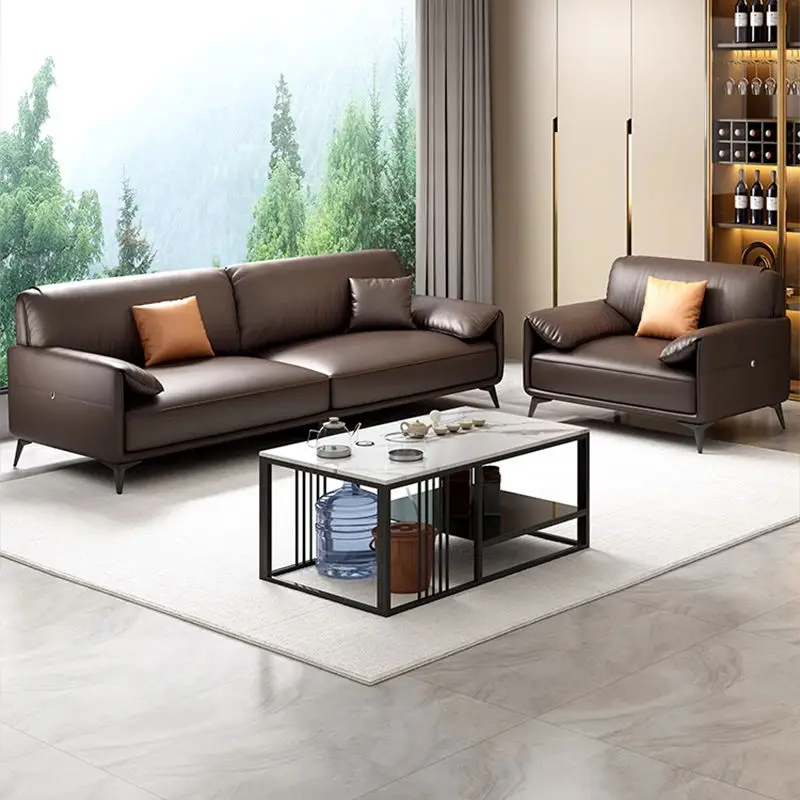 Modern Office Reception Sofa Set Metal Base for Hotels Schools Hospitals Office Furniture — image 4