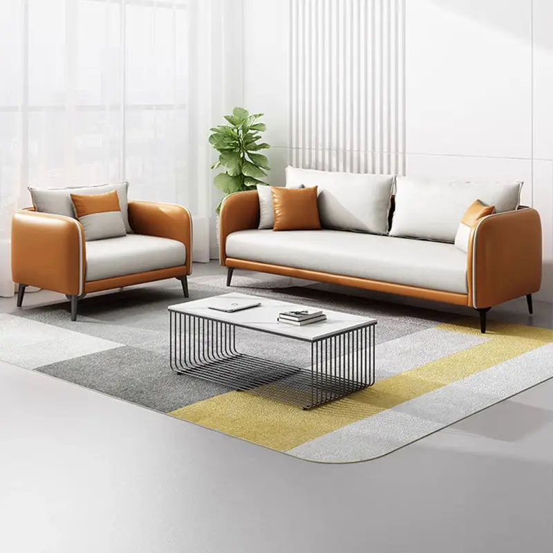 Modern Office Reception Sofa Set Metal Base for Hotels Schools Hospitals Office Furniture — image 3