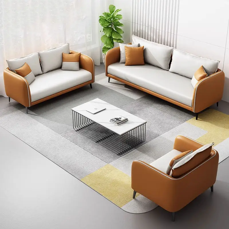Modern Office Reception Sofa Set Metal Base for Hotels Schools Hospitals Office Furniture — image 5