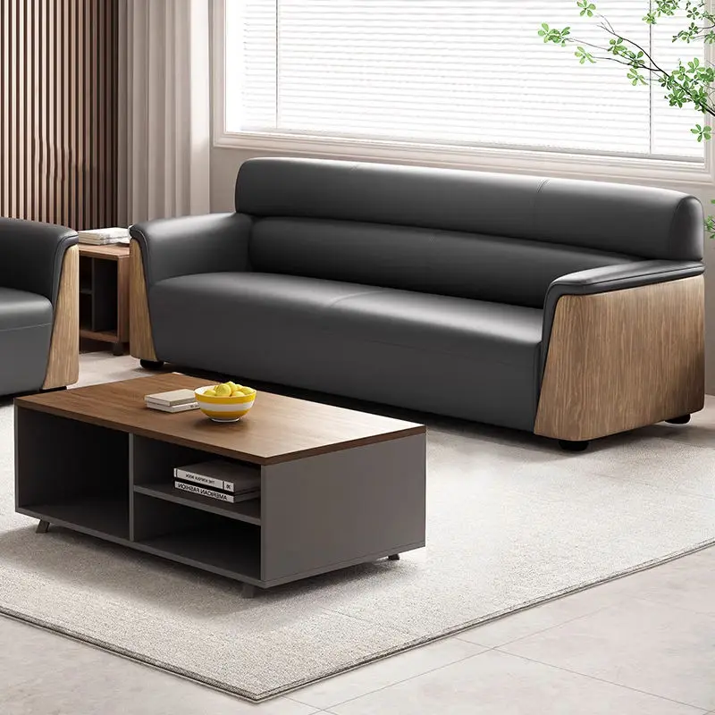 Modern Office Reception Sofa Set Metal Base for Hotels Schools Hospitals Office Furniture — image 3