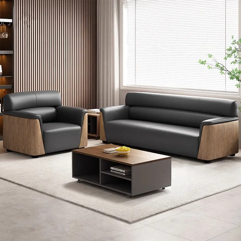 Modern Office Reception Sofa Set Metal Base for Hotels Schools Hospitals Office Furniture — image 4