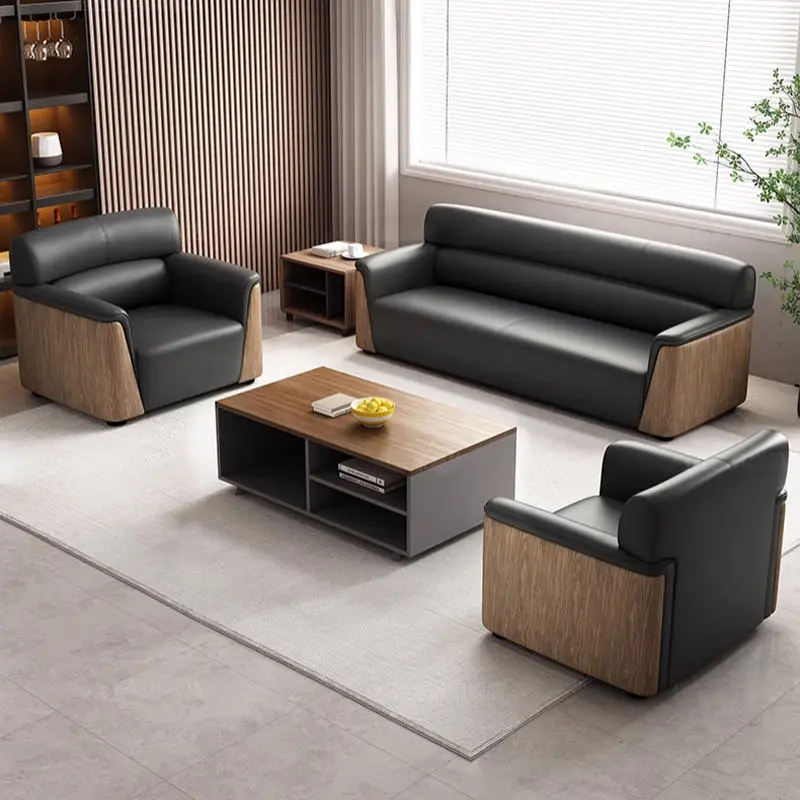 Modern Office Reception Sofa Set Metal Base for Hotels Schools Hospitals Office Furniture — image 5