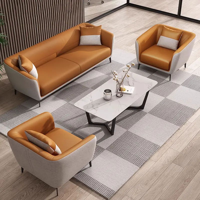 Modern Office Reception Sofa Set Metal Base for Hotels Schools Hospitals Office Furniture — view 1