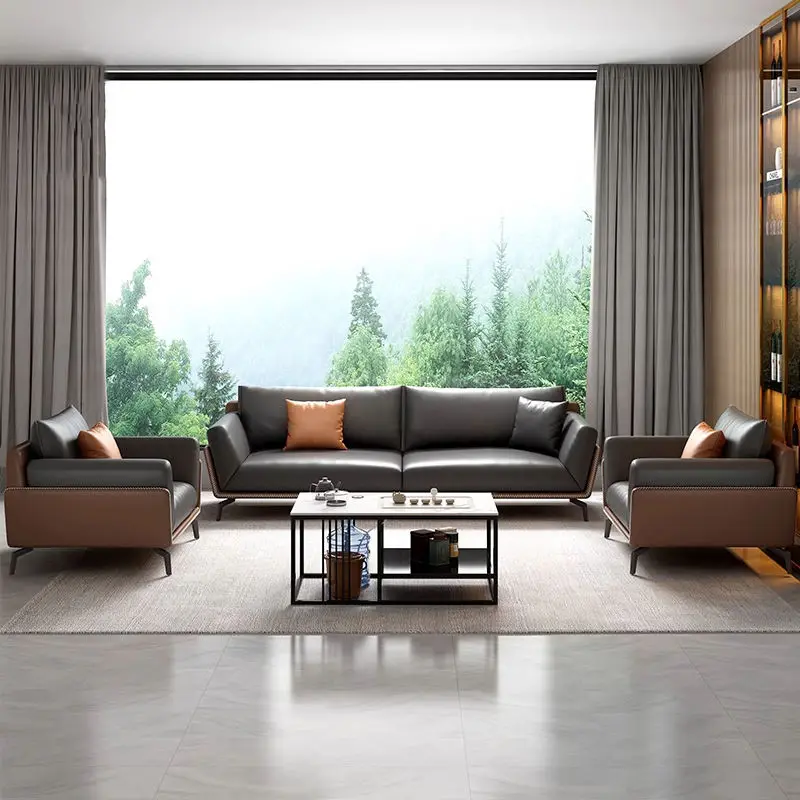 Modern Office Reception Sofa Set Metal Base for Hotels Schools Hospitals Office Furniture — image 4