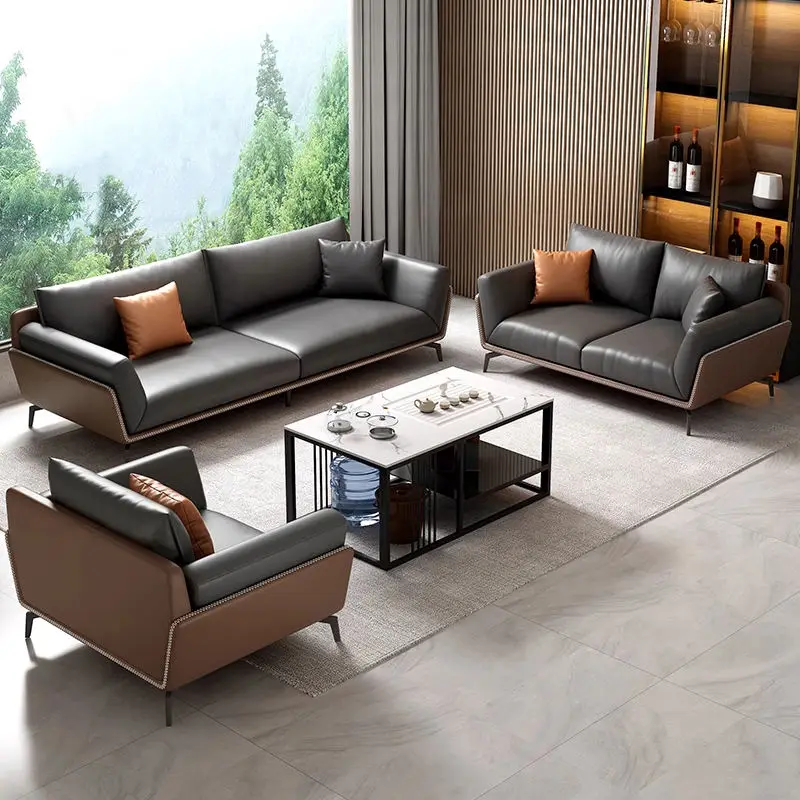 Modern Office Reception Sofa Set Metal Base for Hotels Schools Hospitals Office Furniture — image 6