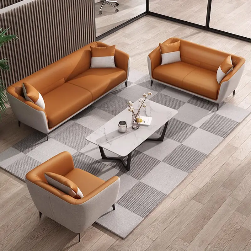 Modern Office Reception Sofa Set Metal Base for Hotels Schools Hospitals Office Furniture — image 6