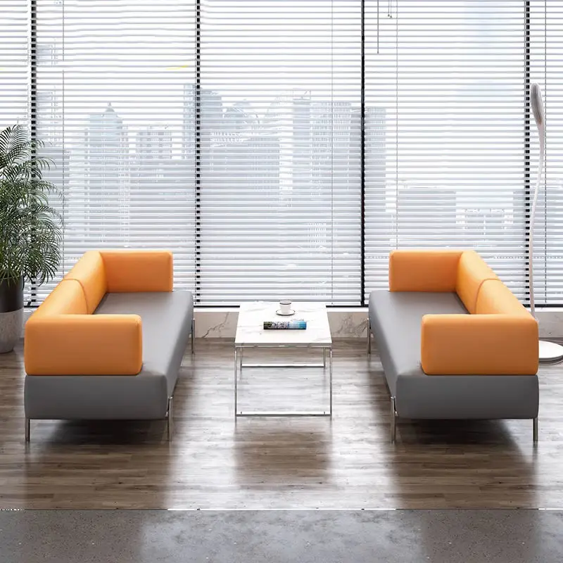 Modern Office Reception Sofa Set Metal Base for Hotels Schools Hospitals Office Furniture — image 3