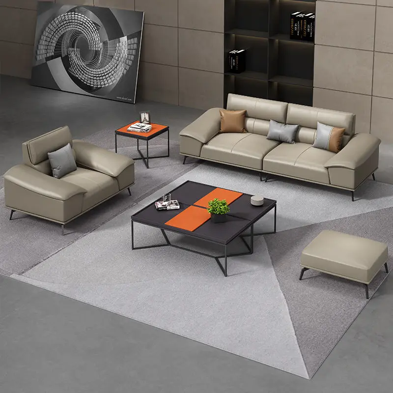 Modern Office Reception Sofa Set Metal Base for Hotels Schools Hospitals Office Furniture — image 3