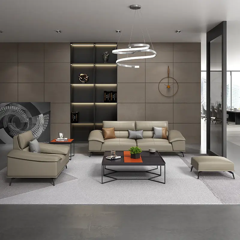 Modern Office Reception Sofa Set Metal Base for Hotels Schools Hospitals Office Furniture — image 4