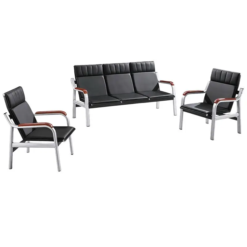 Office Furniture Commercial Modern Reception Sofa Office Couch Leather Office Sofa Set Furniture — view 1