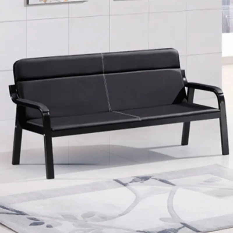 Office Furniture Commercial Modern Reception Sofa Office Couch Leather Office Sofa Set Furniture — image 3