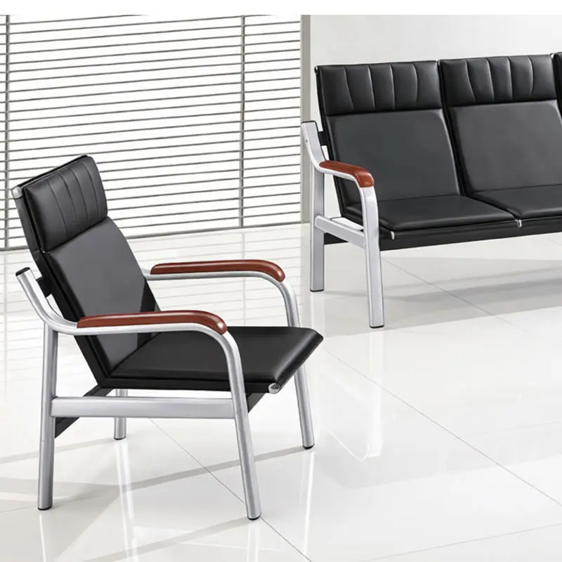 Office Furniture Commercial Modern Reception Sofa Office Couch Leather Office Sofa Set Furniture — image 4