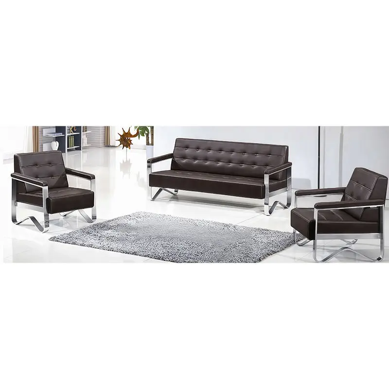 Office Furniture Commercial Modern Modular Extendable Reception Sofa Set Leather Office Sofa Living Room School Hospital — view 1
