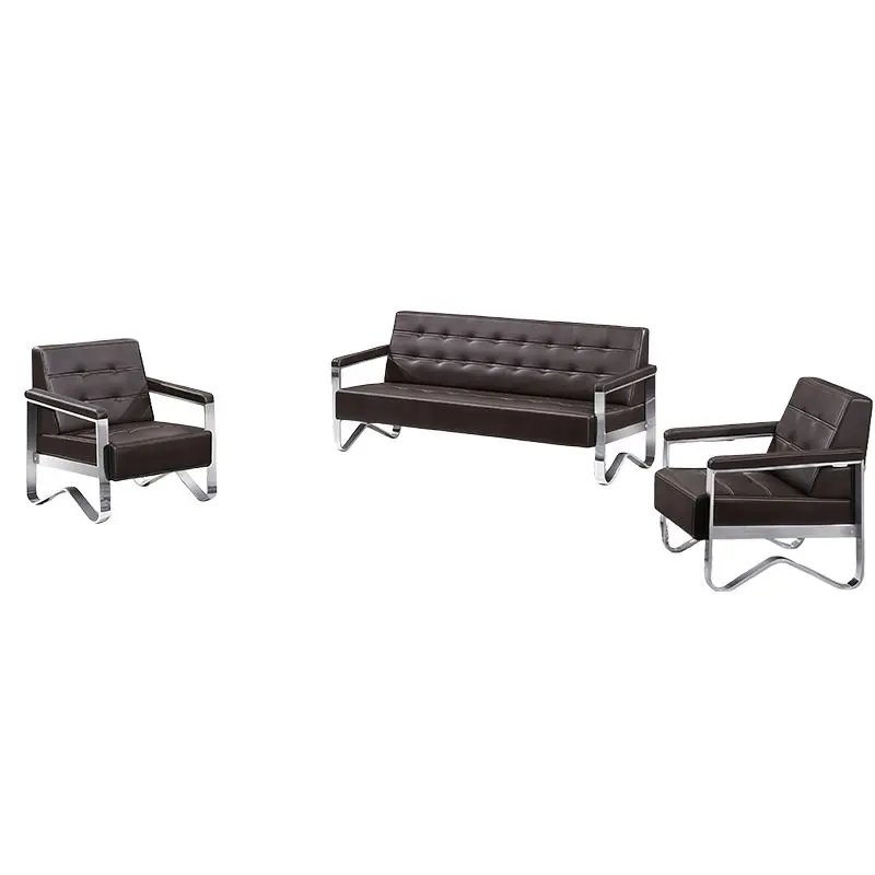 Office Furniture Commercial Modern Modular Extendable Reception Sofa Set Leather Office Sofa Living Room School Hospital Outdoor — image 2