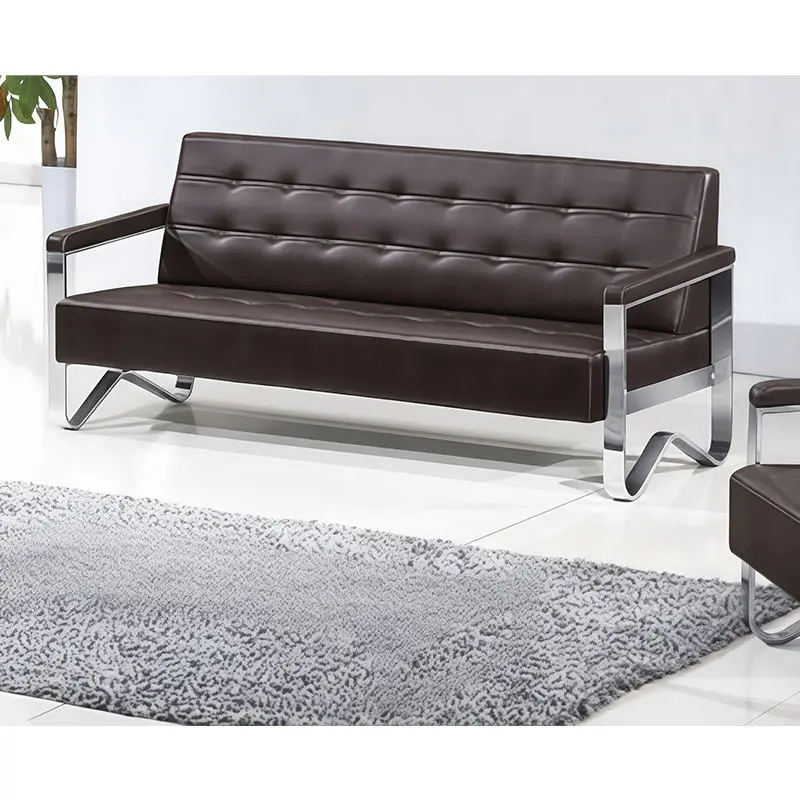 Office Furniture Commercial Modern Modular Extendable Reception Sofa Set Leather Office Sofa Living Room School Hospital Outdoor — image 3
